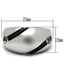 Load image into Gallery viewer, TK524 - High polished (no plating) Stainless Steel Ring with No Stone