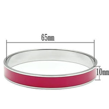 Load image into Gallery viewer, TK534 - High polished (no plating) Stainless Steel Bangle with Epoxy  in Siam