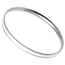 Load image into Gallery viewer, TK540 - High polished (no plating) Stainless Steel Bangle with Epoxy  in White