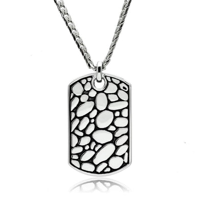 TK556 - High polished (no plating) Stainless Steel Necklace with No Stone