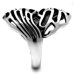 TK636 - High polished (no plating) Stainless Steel Ring with No Stone