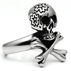 TK667 - High polished (no plating) Stainless Steel Ring with No Stone