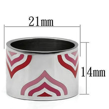 Load image into Gallery viewer, TK678 - High polished (no plating) Stainless Steel Ring with Epoxy  in Multi Color