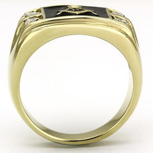 Load image into Gallery viewer, TK719 - IP Gold(Ion Plating) Stainless Steel Ring with AAA Grade CZ  in Clear