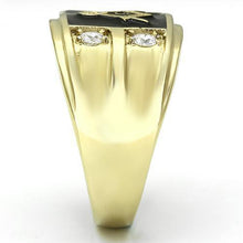 Load image into Gallery viewer, TK719 - IP Gold(Ion Plating) Stainless Steel Ring with AAA Grade CZ  in Clear