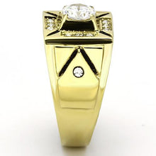 Load image into Gallery viewer, TK723 - IP Gold(Ion Plating) Stainless Steel Ring with AAA Grade CZ  in Clear