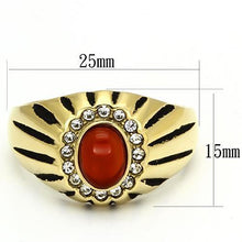 Load image into Gallery viewer, TK767 IP Gold(Ion Plating) Stainless Steel Ring with Semi-Precious in Siam