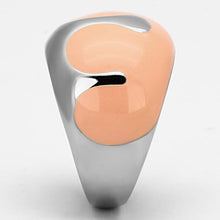 Load image into Gallery viewer, TK802 - High polished (no plating) Stainless Steel Ring with Epoxy  in Orange