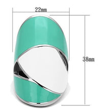 Load image into Gallery viewer, TK808 - High polished (no plating) Stainless Steel Ring with Epoxy  in Multi Color