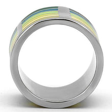 Load image into Gallery viewer, TK819 - High polished (no plating) Stainless Steel Ring with Epoxy  in Multi Color