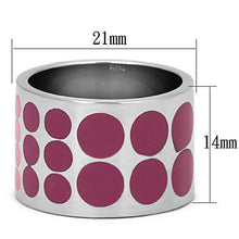 Load image into Gallery viewer, TK820 - High polished (no plating) Stainless Steel Ring with Epoxy  in Multi Color