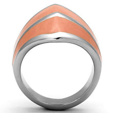 Load image into Gallery viewer, TK822 - High polished (no plating) Stainless Steel Ring with Epoxy  in Orange