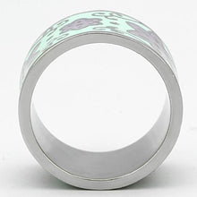 Load image into Gallery viewer, TK824 - High polished (no plating) Stainless Steel Ring with Epoxy  in Multi Color