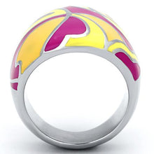 Load image into Gallery viewer, TK834 - High polished (no plating) Stainless Steel Ring with Epoxy  in Multi Color