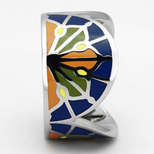 Load image into Gallery viewer, TK842 - High polished (no plating) Stainless Steel Ring with Epoxy  in Multi Color