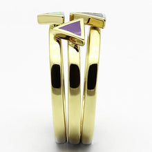 Load image into Gallery viewer, TK877 - IP Gold(Ion Plating) Stainless Steel Ring with Epoxy  in Multi Color