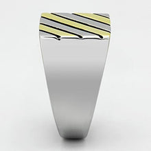 Load image into Gallery viewer, TK952 - Two-Tone IP Gold (Ion Plating) Stainless Steel Ring with No Stone