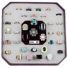 Load image into Gallery viewer, VK-013-SIZE6 - Assorted Brass Ring with Assorted  in Assorted