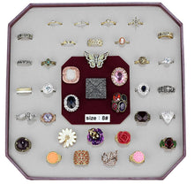 Load image into Gallery viewer, VK-022-SIZE8 - Assorted Brass Ring with Assorted  in Assorted