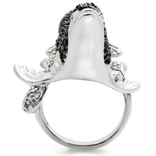 Load image into Gallery viewer, 0W003 - Rhodium + Ruthenium Brass Ring with AAA Grade CZ  in Multi Color