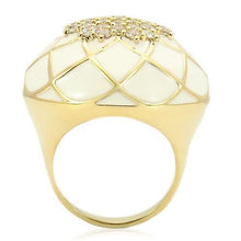 Load image into Gallery viewer, 0W206 - Gold Brass Ring with AAA Grade CZ  in Clear