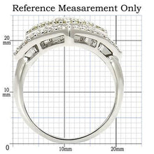 Load image into Gallery viewer, 0W220 Rhodium Brass Ring with AAA Grade CZ in Topaz