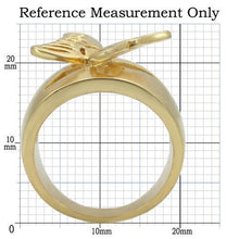 Load image into Gallery viewer, 0W369 - Matte Gold &amp; Gold Brass Ring with No Stone