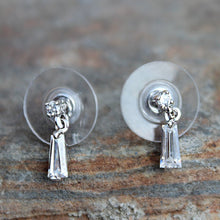 Load image into Gallery viewer, LOA1383 - Rhodium Plating Brass Earrings with AAA Grade CZ  in Clear
