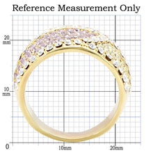 Load image into Gallery viewer, 1W053 - Gold Brass Ring with Top Grade Crystal  in Multi Color