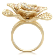 Load image into Gallery viewer, 1W091 - Matte Gold Brass Ring with AAA Grade CZ  in Multi Color