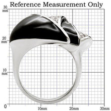 Load image into Gallery viewer, 1W105 - Rhodium Brass Ring with AAA Grade CZ  in Clear