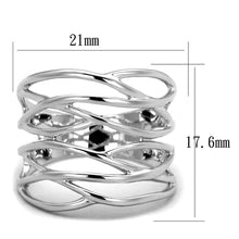 Load image into Gallery viewer, 3W1065 - Rhodium Brass Ring with No Stone