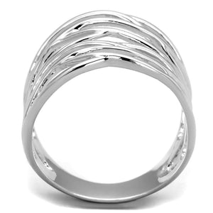 3W1065 - Rhodium Brass Ring with No Stone