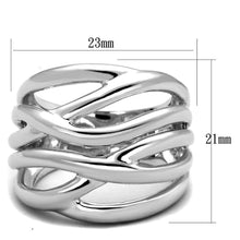Load image into Gallery viewer, 3W1067 - Rhodium Brass Ring with No Stone
