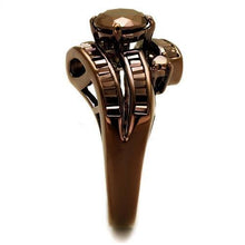 Load image into Gallery viewer, 3W1106 - IP Coffee light Brass Ring with AAA Grade CZ  in Light Coffee