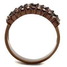 Load image into Gallery viewer, 3W1163 - IP Coffee light Brass Ring with AAA Grade CZ  in Light Coffee