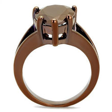 Load image into Gallery viewer, 3W1174 - IP Coffee light Brass Ring with AAA Grade CZ  in Light Coffee