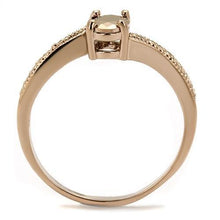 Load image into Gallery viewer, 3W1201 - IP Rose Gold(Ion Plating) Brass Ring with AAA Grade CZ  in Metallic Light Gold