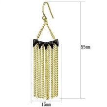 Load image into Gallery viewer, 3W1206 - Gold+Ruthenium Brass Earrings with Top Grade Crystal  in Clear