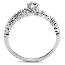 Load image into Gallery viewer, 3W1223 - Rhodium Brass Ring with AAA Grade CZ  in Clear