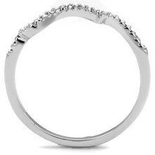 Load image into Gallery viewer, 3W1239 - Rhodium Brass Ring with AAA Grade CZ  in Clear
