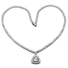 Load image into Gallery viewer, 3W1244 - Rhodium Brass Jewelry Sets with AAA Grade CZ  in Clear