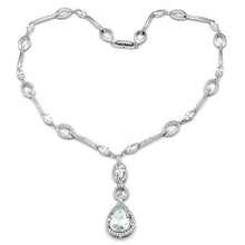 Load image into Gallery viewer, 3W1247 - Rhodium Brass Jewelry Sets with AAA Grade CZ  in Clear