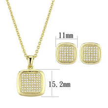 Load image into Gallery viewer, 3W1269 - Gold Brass Jewelry Sets with AAA Grade CZ  in Clear