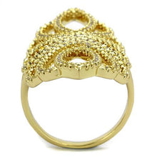Load image into Gallery viewer, 3W1274 - Gold Brass Ring with AAA Grade CZ  in Clear