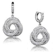 Load image into Gallery viewer, 3W1318 - Rhodium Brass Jewelry Sets with AAA Grade CZ  in Clear