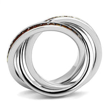 Load image into Gallery viewer, 3W1333 - Rhodium Brass Ring with Synthetic Synthetic Glass in Siam