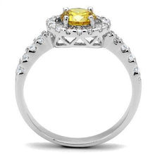 Load image into Gallery viewer, 3W1362 - Rhodium Brass Ring with AAA Grade CZ  in Topaz
