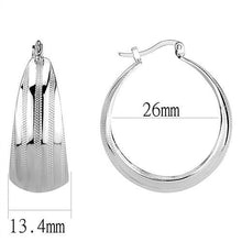 Load image into Gallery viewer, 3W1396 - Rhodium Brass Earrings with No Stone