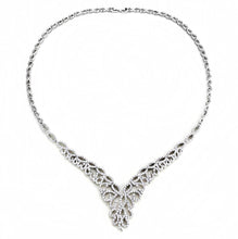 Load image into Gallery viewer, 3W1414 - Rhodium Brass Jewelry Sets with AAA Grade CZ  in Clear